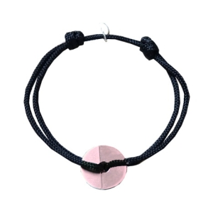 Bracelet Stephan lisse et brossé rose