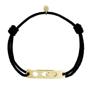 Bracelet Michel sur cordon - Vermeil doré