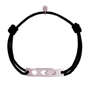Bracelet Michel sur cordon - Vermeil rose